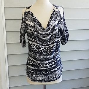 Jason Maxwell Snakeskin Print Top
